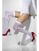 Opaque Hold Ups Adult White Blood Stained Halloween Costume Accessory 4