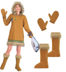 Eskimo  Hooded Dress, Gloves, Boot Covers 