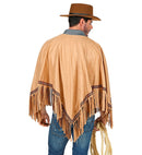 Brown Suede Look Poncho