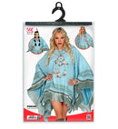 Azure Suede Look Poncho