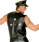 Leather Look Studded Vest