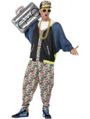 80s Hip Hop Costume Adult Vanilla Ice Style Jacket Trousers and Hat 2