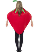 Strawberry Costume Red with Printed Tabard and Green Headpiece 4