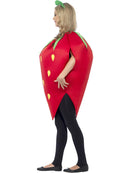 Strawberry Costume Red with Printed Tabard and Green Headpiece 3