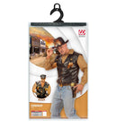 Leather Look Cowboy  Vest 