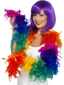 Deluxe Boa Rainbow 180cm 80g Adult Costume Accessory 1