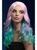 Fever Khloe Wig Pastel Ombre Long Wavy with Centre Parting 56cm Adult Costume Hair 1