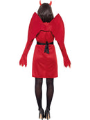Devil Costume Red Dress Wings Belt Horns Sexy Adult Demon Outfit 3