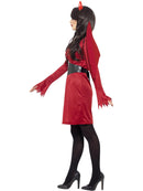 Devil Costume Red Dress Wings Belt Horns Sexy Adult Demon Outfit 2