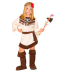 Indian Girl  Dress, Belt, Headband, Boot Covers 