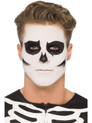 Glow In The Dark Skeleton Kit 3 Colour Facepaints GID Sachet Crayon Sponge Brush 5