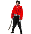 Caribbean Pirate  Shirt, Pants, Belt, Eye-Patch, Shoe Buckles 