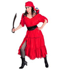 Caribbean Wench  Dress, Belt, Bandana, Eye-Patch 