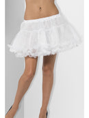 Petticoat White with Satin Band and Ruffles Adult Costume Accessory 1