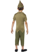 Robin Hood Costume Kids Green Hat Top and Trousers 3