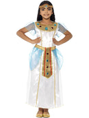 Cleopatra Girl Costume White Dress and Gold Headpiece 4