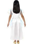 Cleopatra Girl Costume White Dress and Gold Headpiece 3