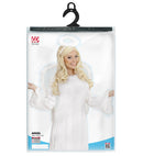 Heavenly Angel Velvet  Dress With Feather Trim, Wings, Halo 