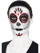 Day of The Dead Make Up Kit Face Paints Tattoo Gem Stickers Crayon Applicators 7