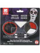Day of The Dead Make Up Kit Face Paints Tattoo Gem Stickers Crayon Applicators 3