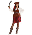 Pirate  Dress With Vest, Belt, Boot Covers, Headband, Hat 