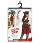 Pirate  Dress With Vest, Belt, Boot Covers, Headband, Hat 