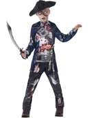Deluxe Jolly Rotten Pirate Kids Blue Sublimation Top and Trousers Black Hat 1