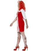 Curves Zombie Nurse Costume Adult White Red Blood Splattered Dress and Headpiece 2