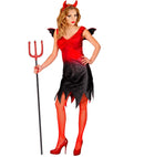Devil Lady  Dress With Wings, Horns 