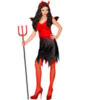 Devil Lady  Dress With Wings, Horns 