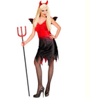 Devil Lady  Dress With Wings, Horns 