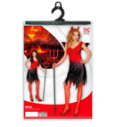 Devil Lady  Dress With Wings, Horns 