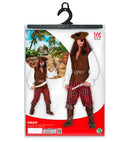 Pirate  Shirt With Vest, Pants, Belt, Boot Covers, Headband, Hat, Eye-Patch 