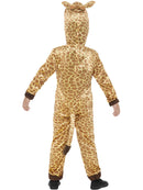 Giraffe Costume Kids Brown with Hooded Jumpsuit and Tail 3
