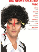 80s New Romantic Wig Adult Black Adam Ant Costume Hair 3