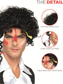 80s New Romantic Wig Adult Black Adam Ant Costume Hair 4