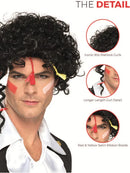 80s New Romantic Wig Adult Black Adam Ant Costume Hair 4