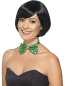 Sequin Bow Tie Green Adult Costume Accessory 1