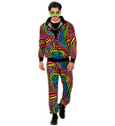 Neon Rainbow Animalier Party Fashion Tracksuit  Jacket, Pants 