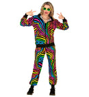 Neon Rainbow Animalier Party Fashion Tracksuit  Jacket, Pants 