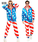 U.S.A. Party Fashion Tracksuit  Jacket, Pants 