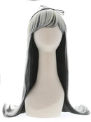 Deluxe Gothic Alice Wig Adult Blonde and Black with Headband 7
