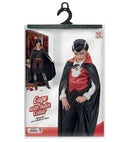 Child Size Black Cape With Red Satin Collar110 Cm