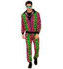 Neon Rave Animalier Party Fashion Tracksuit  Jacket, Pants 