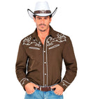 Brown Western Cowboy Shirt