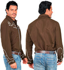 Brown Western Cowboy Shirt