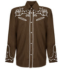 Brown Western Cowboy Shirt
