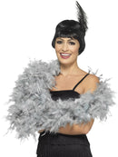 Deluxe Boa Silver 180cm 80g Adult Costume Accessory 1