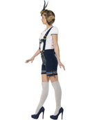 Traditional Deluxe Bavarian Costume Adult Blue Lederhosen White Top 2