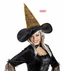 Light-Up Fiberoptic Witch Hat 5 Colors Ass. 